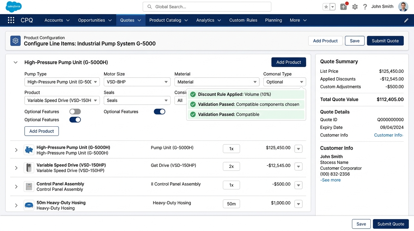 Salesforce CPQ Manufacturing Integration